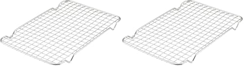 Image of Hestan Provisions OvenBond - 9 inch x 12.5 inch Stainless Steel Quarter Sheet Pan Cooling Rack (Pack of 2)