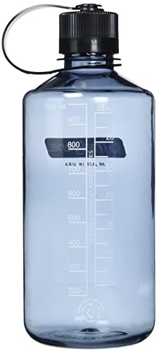 Nalgene Leak Proof Tritan BPA-Free Water Bottle - 32 oz Narrow Mouth - Made in the USA for Outdoor Use & Daily Hydration (Grey) - Image 3