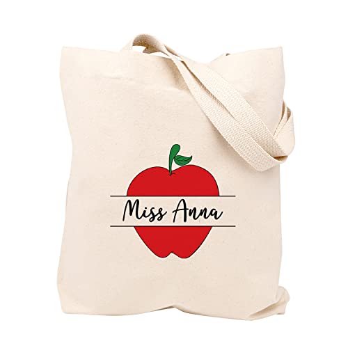 Andaz Press Custom Apple Tote Bag 15x15.75, 1-Pack