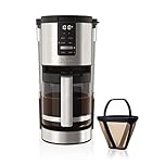 Ninja DCM200C Programmable XL 14-Cup Coffee Maker, 14-Cup Glass Carafe, With Permanent Filter, Stainless Steel, Silver