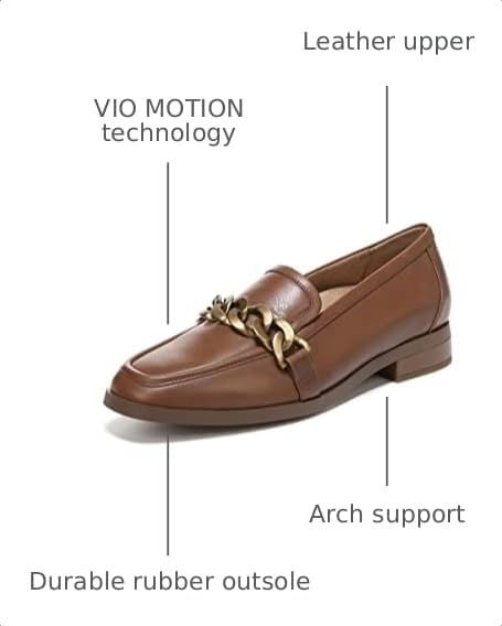 Image of Vionic Women's Wren Mizelle Fashionable Lightweight Loafers-Supportive Everyday Flats That Includes an Orthotic Insole and Cushioned Outsole for Arch Support, Medium and Wide Fit
