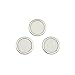 TAMSOI 304 Stainless Steel Wire Mesh Filter Disc Flat Round Shape Woven Wire Mesh Screen Strainer Various Size (30mm(20 Mesh) 3pcs), Silver