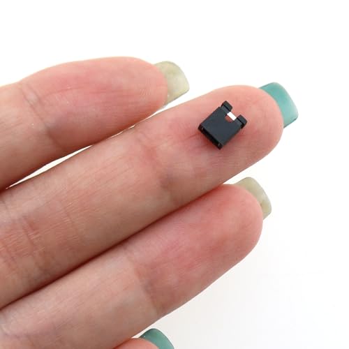 Maxmoral 100PCS 2.54mm Black Jumper Cap Standard Circuit Board Jumper Cap Shunt Short Circuit Connection Pin Block for Hard Disk Drive Circuit Board Computer Interface Card - Thumbnail 5