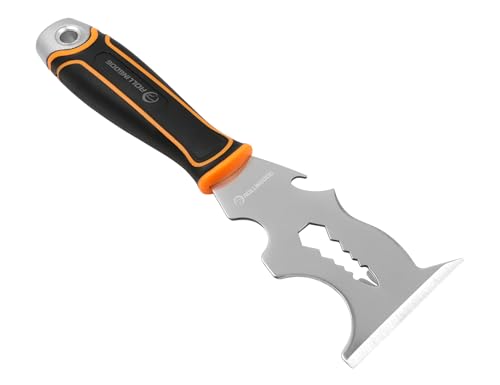 ROLLINGDOG grattoir peinture- Outil de peintre 14 en 1 multifonction avec poignée souple et extrémité marteau