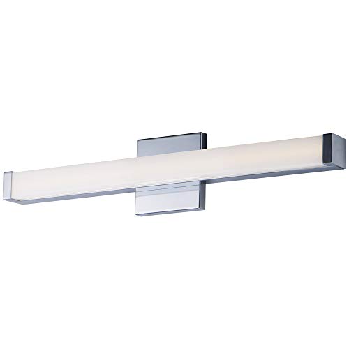 Image of Maxim Lighting Spec Bath Vanity Light | Polished Chrome Aluminum Finish | Contemporary Indoor Light Fixture | Ideal for Bathrooms & Powder Rooms | Dimmable | Home Decor Light Fixture | 52002PC