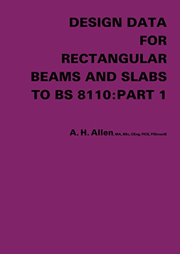 Design Data Rectangular Beams BS 8110 Slabs manuel calcul béton armé Eurocode