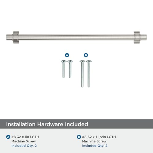 Image of Amerock Davenport 10-1 /16 inch (256mm) Center-to-Center Satin Nickel Cabinet Pull, BP36620G10