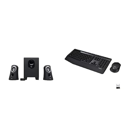 Logitech Z313 2.1 Speaker System MK345 Wireless Keyboard and Mouse Combo