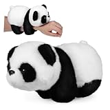 OFFSCH Pulsera de Bofetadas de Peluche Panda Suave y Adorable Banda Divertida para Decoración y Suministros de Fiesta Accesorio Fácil de Usar para Amantes de Animales