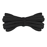 Black Elastic Cord 6mm | 10 Metres Flat Elastic Band | Stretchable Elastic String Rope Dressmaking Waistband for Sewing, Knitting, Arts and Crafts, Clothing, DIY Projects