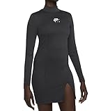 Nike Air Longsleeve Kleid (XS, Black/Dark Smoke)
