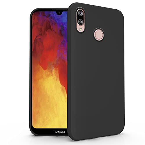 N NEWTOP Cover Compatibile per Huawei Y6 2019, Custodia TPU SOFT Gel Silicone Ultra Slim Sottile Flessibile Case Posteriore Protettiva (Nero)