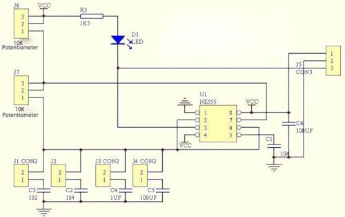 Image of 3PCS NE555 Duty Cycle Frequency Adjustable Square Wave Signal Generator Stepper Motor Drive Module Board
