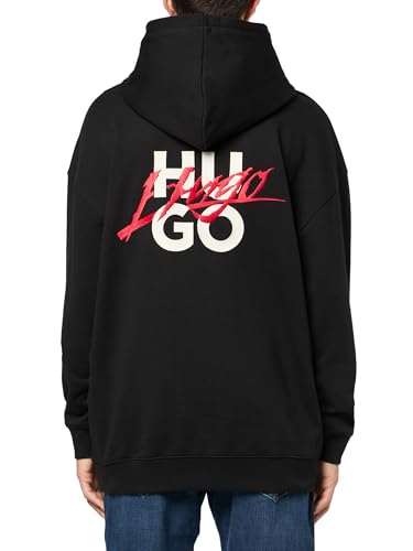 HUGO Men's Script Logo Hooded Sweatshirt2