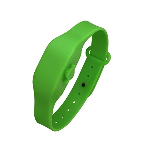 Jiangmei Adult Kids Adjustable Silicone Wristband Hand Sanitizer Dispenser with Beak Bottle,Refillable Portable Hand Wash Gel Container,Instant Clean Lotion Storage Bracelet for Outdoor,Travel,Sport