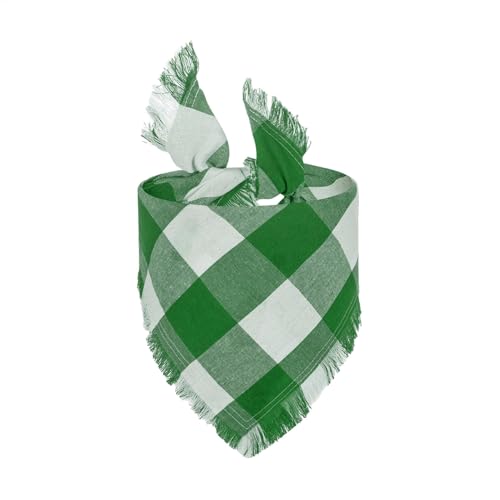 Écharpe décorative pour Chien, Bandana Triangulaire pour Chien,Écharpe Respirante pour Animaux de Compagnie à Carreaux - Bandanas lavables pour Animaux de Compagnie, Foulard décoratif pour Chien pour
