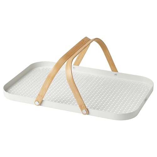 ProTuning GRÖNFISK Tablett mit Griff 46x30 cm Bambus/Weiß