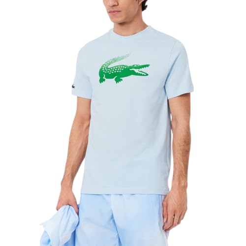 Image of Lacoste Men's Tennis x Daniil Medvedev T-Shirt, Baby Blue, Small