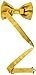 Stacy Adams Men's Satin Solid Bow Tie, Gold, One Size