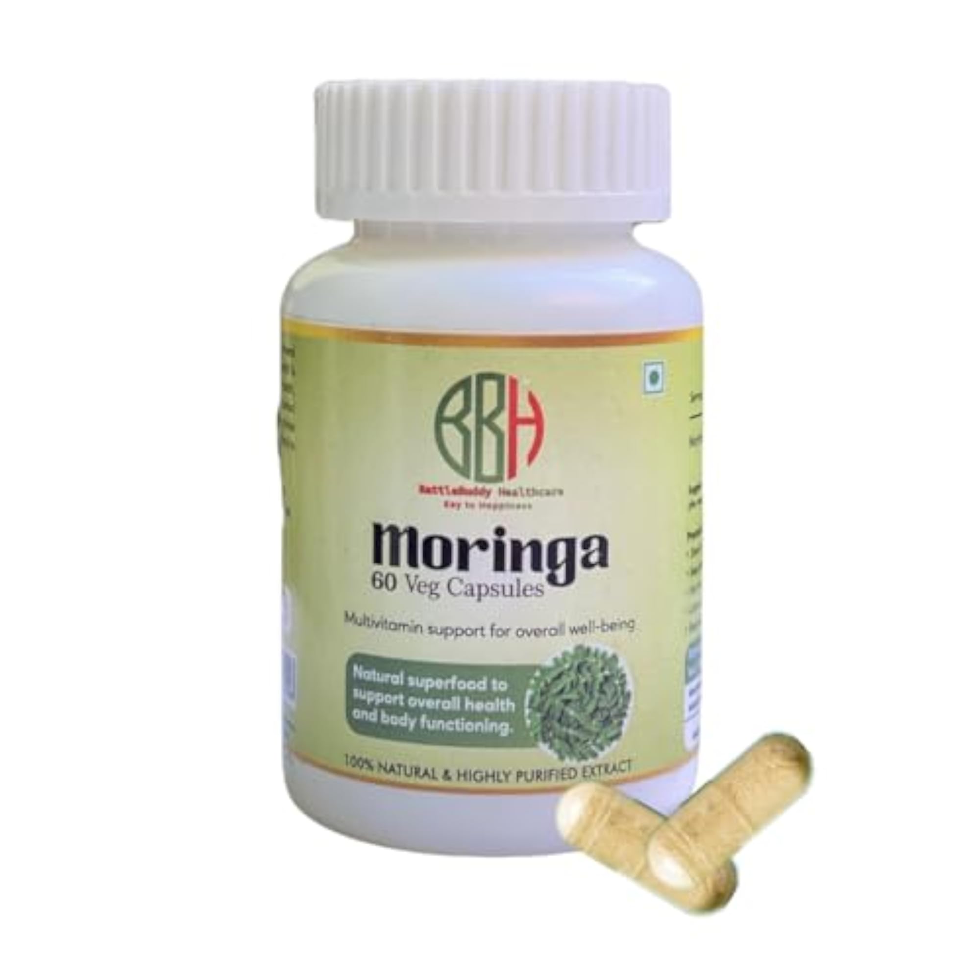 Moringa and Shilajit Capsules, Herbal Supplement Pack