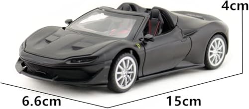 Image of 1 /32 FERARI J-50 Alloy Metal Pull Back Die-cast Car Scale Model with Sound Light Toy for Kids Metal Model Toy Car with Sound and Light (Blue)