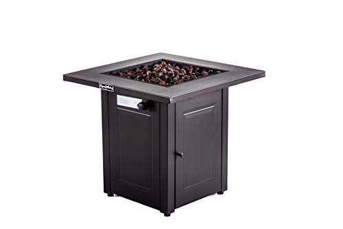 LEGACY HEATING 28-Inch Fire Table Mocha Powder Coating