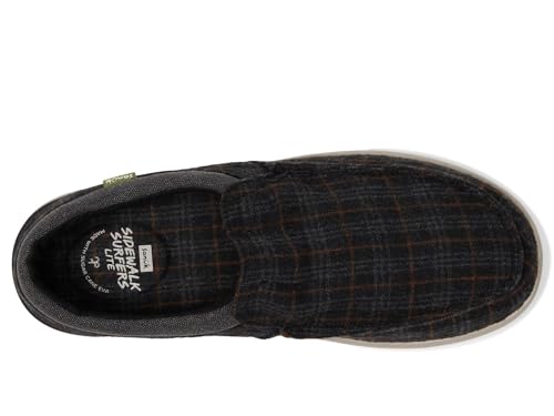Sanuk Sidewalk Surfer Lite 2 SL Plaid Black 11.5 D (M)2