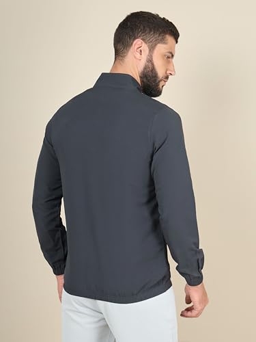 Image of TECHNOSPORT Men's Solid Polyester Techno Lite Jacket With SPF50+ And Microbial Properties