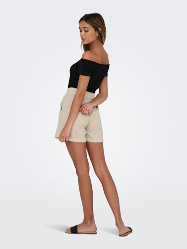 Shorts ONLY Onltizana String en coton tissé WVN confortable avec sa ceinture