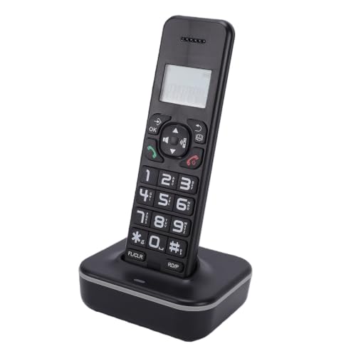 Teléfono inalámbrico de casa Zunate con adaptador de enchufe UE y base de telefonía fija