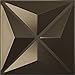 Ekena Millwork 11 7/8"W x 11 7/8"H Kent EnduraWall Decorative 3D Wall Panel, Metallic Dark Bronze (Covers 0.98 Sq. Ft.