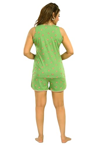 Image of ATTEMPT Women's Cotton Night Suits /Sleepwear /Sleeveless NightSuits /Nightdress /Female Nightwear