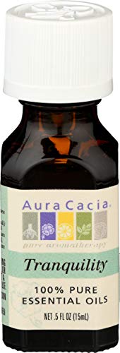 Huile essentielle Tranquility Aura Cacia aromathérapie pure 15 ml bien-être et relaxation