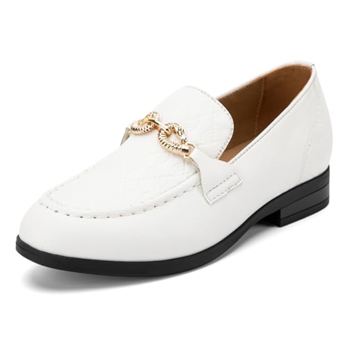 Image of Meijiana Boys' Formal Dress Slip-On Loafers - Tuxedo Shoe for Baby Dress Shoes