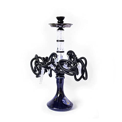 JYZT 6 Schlauchhukahn Set Modern Luxushukas 6 Lederschlauch Keramikschüssel Narguile Huka Große Wolke Komplettes Zubehör… – Bild 5