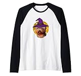 Photo Gallery cappello da strega yorkshire terrier divertente halloween maglia con maniche raglan Photo Gallery cappello da strega yorkshire terrier divertente halloween maglia con maniche raglan