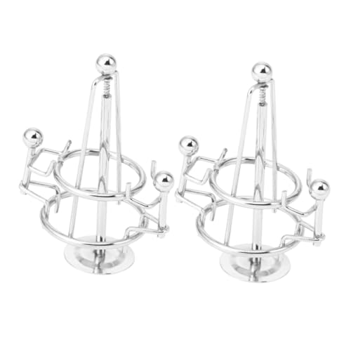 IMIKEYA 2pcs Mini Balancing Pendulum for Adults Compact Desk Display Ornaments for Relaxation Focus Coordination Skills