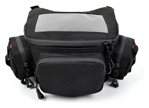 バイク用サイドポーチ モト収納バッグ 携帯電話タッチスクリーン オートバイフロントバッグ 防水 モトウエストバッグ 大容量 スクーター バイクペダル オートバイテールバッグ(A)