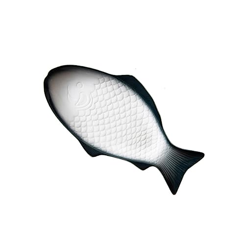 DONFAMDS Assiette à Poisson En Céramique Verte Foncée 28 Cm Plat Pour Apéritifs Et Desserts, Usage Domestique Et Professionnel