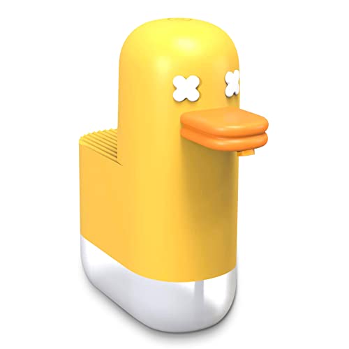 Genialba Bubble Duck Distributore di Sapone Automatico con Sensore Infrarossi, Dispenser Sapone Schiuma con IPX4 Impermeabile, per Casa, Bagno, Scuola con Ricaricabile USB - Giallo