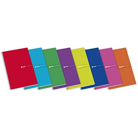 Enri Status - Pack de 5 cuadernos espiral, tapa extradura, Fº Cover