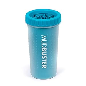 Dexas MudBuster Portable Dog Paw Cleaner, Large, Blue (PW720312)