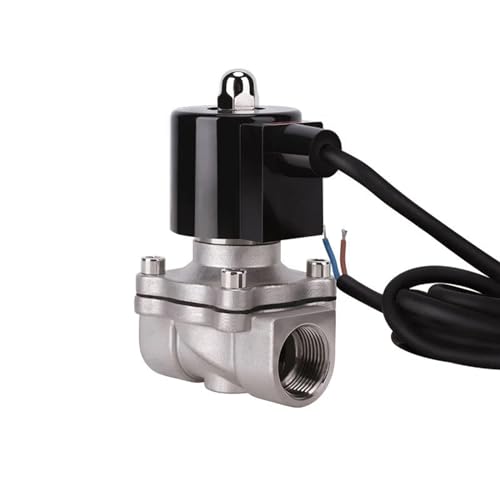 Électrovanne normalement fermée 1 pouce 120V en acier inox pour eau - 3
