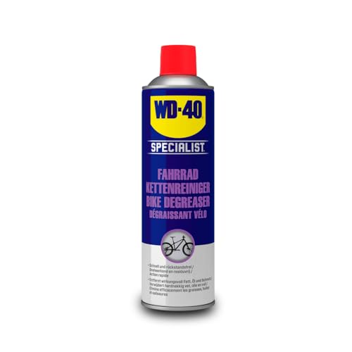 WD-40 Specialist Fahrrad Kettenreiniger 500ml - Effektiver Bike Kettenreiniger für die Entfernung von Schmutz, Rost und Ablagerungen von alle Fahrradtypen, verlangsamt den natürlichen Verschleiß