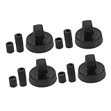 Mobestech 4Er Pack Bedienknopfadapter Gasbrennerknöpfe Universeller Ersatz Herdknöpfe Gas Bedienknopf Herdknopf Herdbrennerknöpfe Heizungsknopf Brennerventilknopf Ofenknöpfe