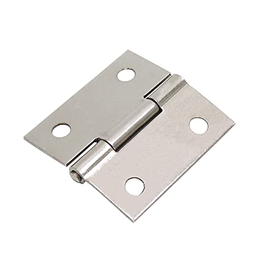 Mcredy Hinges Box Hinge 1.5 Inch Small Window Hinge Stainless Steel Silver Pack of 6 - Image 4