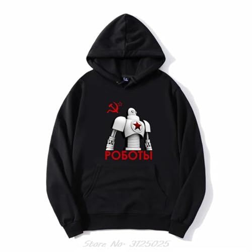 Sudadera con Capucha Lenin de Camaradas de Acero, versión 1A, con Cremallera, para Hombre, de algodón, básica, Estampada, Estilo Urbano-XL