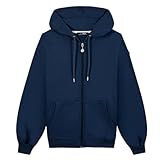 Bleu TBS Debrazip Full Zip Sweatshirt L