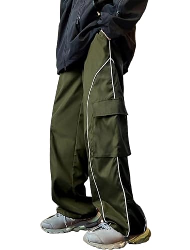 ZAFUL Men's Casual Straight-Leg Fashionable Versatile Overalls