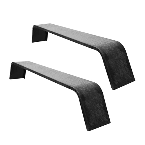 Extreme Max 5001.6403 Tandem Axle Trailer Fenders – Set of 2 Weld-On 14-Gauge Untreated Steel Fenders, 10